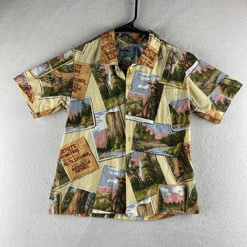 Camisa Hawaiana Reyn Spooner De Colección Niño Mediana 10-2 Parque Yosemite Puntada Única Foto 1 de 4