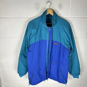 Vintage Berghaus Jacket Mens XL Blue Gemini GTX ZX 90s Oasis Hiking Liam Pole - Picture 1 of 11