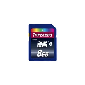 Transcend 8 GB SDHC Card Class 10 SD Card 8G With Plastic Case - Picture 1 of 1