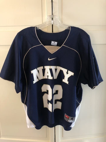 US Navy Midshipmen Annapolis Lacrosse Pinnie Jersey Nike Team M Medium # 22 Cover