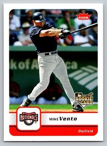 2006 Fleer MIKE VENTO Washington NATIONALS Baseball ROOKIE Card MLB #395