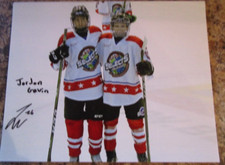 JORDAN GAVIN TOMAS MRSIC SIGNED 8X10 PHOTO MEDICINE HAT TIGERS AMERICANS WHL