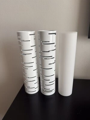 Tech Lighting Revel White Metal Shades Set Of 2-Parts Only, No Cords, 1 Glass - Image 1 of 2