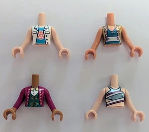 4 x New LEGO FRIENDS Minifigure Minidolls Torsos. - Picture 1 of 2