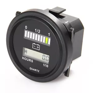 Lead-acid Battery Capacity Indicator Engine Hour Meter 12V 24V 36V 48V 72V IP65 - Picture 1 of 6