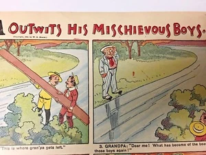 FOXY GRANDPA'S MISCHIEVOUS BOYS COMIC PAGE 1902 - Picture 1 of 3