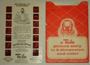 Snow White & the 7 Dwarfs Tru-Vue 3D 1954 - Picture 1 of 1