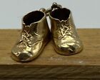 Vintage 14K Gold Charm Baby Booties Shoes Charm 14Kt Pendant L@@K Free Shipping!