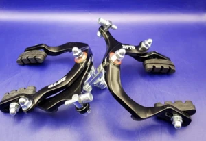 ZTTO Bmx Bike Auminum AlloyC Caliper Brake Black Set Front Rear Rim Side Pull - Picture 1 of 3