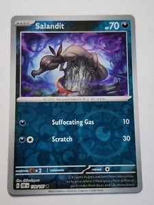 Juego de cartas coleccionables Pokemon - Salandit - Holograma inverso - Llamas de obsidiana - 139/197 - Casi nuevo - Imagen 1 de 1