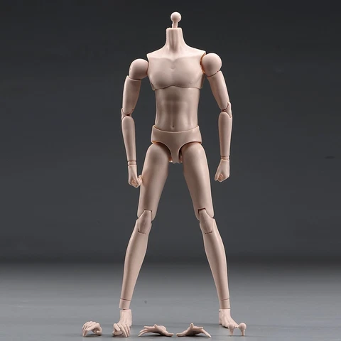 1/6 Male Flexible Jointed Anime Super Slim Body For 12'' BJD Action Figure Doll Cover