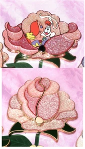 RARE LE Disney Pin ✿ JESSICA RABBIT Roger ONLY Half Dozen Roses Love is Magical - Picture 1 of 10