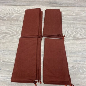 Pottery Barn Dinner Napkins Beaded Paprika 19.5 x 19.5" NWT Lot of 4 - Picture 1 of 4