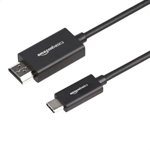 Amazon Basics USB-C to HDMI Display Cable Adapter Thunderbolt 3 4K@30Hz 6-Foot - Picture 1 of 13