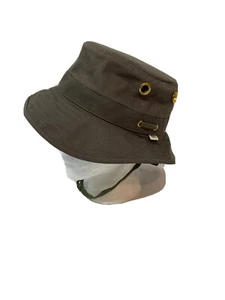 Tilley Iconic T1 Hat Olive Size 7 3/8 New UPF50 Travel Outdoor Sun Water Repel - Picture 1 of 6
