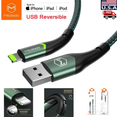 Mcdodo LED  USB Charging Cable Charger for iPhone XS 11 12 Pro Max XR 7 - Image 1 of 4