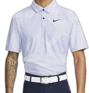 Nike ADV Tour Camo Golf Polo Shirt Indigo Haze Size XL DR5312-519 - Picture 1 of 9