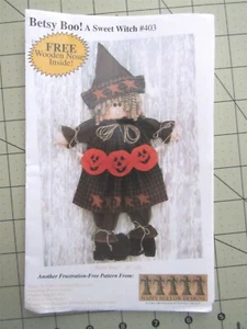 Betsy Boo! Una dolce strega" di Happy Hollow Designs modello da cucire alto 36" - Foto 1 di 2