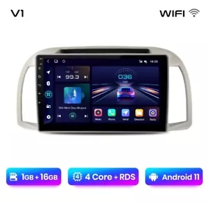 RADIO 2 DIN ANDROID PER NISSAN MICRA NAVI USB BLUETOOTH 1/16 GPS WI-FI - Foto 1 di 3