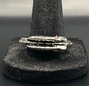 Anillo Dragón Vintage Estate Antiguo Tono Plata - Talla 11 - Imagen 1 de 4