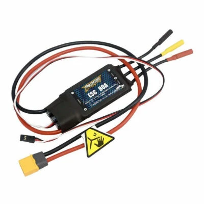 FMS part Brushless ESC 80A for YAK130 V2 Avanti V3 1700mm P51 F4U V3 70mm Viper - Image 1 of 4