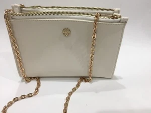 Sulwhasoo goldfarbene Metallriemen Tasche cremeweiß Mini 2-Wege Crossbody/Schulter - Bild 1 von 12