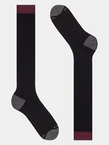 calze GALLO calze lunghe uomo cotone cashmere calde leggere tinta unita nero blu - Foto 1 di 7