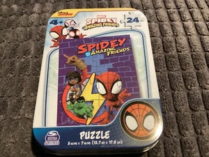 BNIB New Marvel Spidey And His Amazing Friends 24 Piece Jigsaw Puzzle In A Tin - Picture 1 of 3