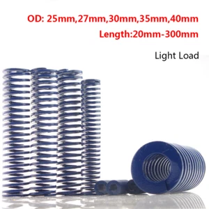 Blue Compression Spring Φ 25-40mm TL Die Mould Spring Light Load 20-300mm Length - Picture 1 of 4