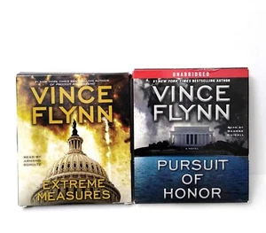 Pursuit of Honor & Extreme Measures : Thriller by Vince Flynn Audio Book CD - Picture 1 of 2