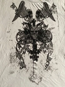 Risk Jeans Men's Skulls & Sword 100% Cotton Graphic T-Shirt Medium NwT - Picture 1 of 8