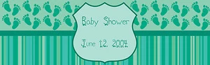 100 Feet Baby Shower Water Bottle Labels Personalized Waterproof self adhesive - Picture 1 of 1