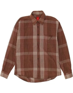 ESPRIT Mens Shirt XL Brown Check Cotton CK53 - Picture 1 of 3