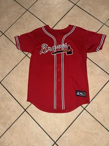 Majestic Atlanta Braves B.J. Upton #8 Rot MLB Trikot Jugend L Made in USA - Bild 1 von 5