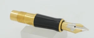 Parker Duofold International 18kt Gold #74 Fine Oblique Italic Fountain Pen Nib - Picture 1 of 5