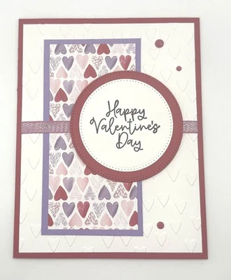 Stampin’ Up! Kit de Tarjetas de San Valentín, Juego de 5, DSP, Bling, Cinta, Rosa, Rojo Foto 1 de 4
