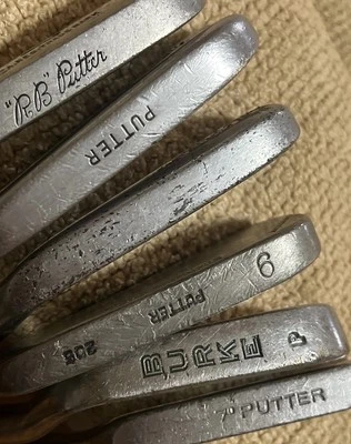 (6) Antique Golf Putters Golf Club Putters Jones Burke Hagen Hicks 1930’s-40’s - Image 1 of 4