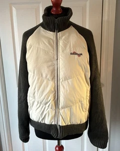Herren Reebok Jacke Rare Xmas Edition mit Strickärmeln warm wattiert Gr. 95 L - Bild 1 von 7