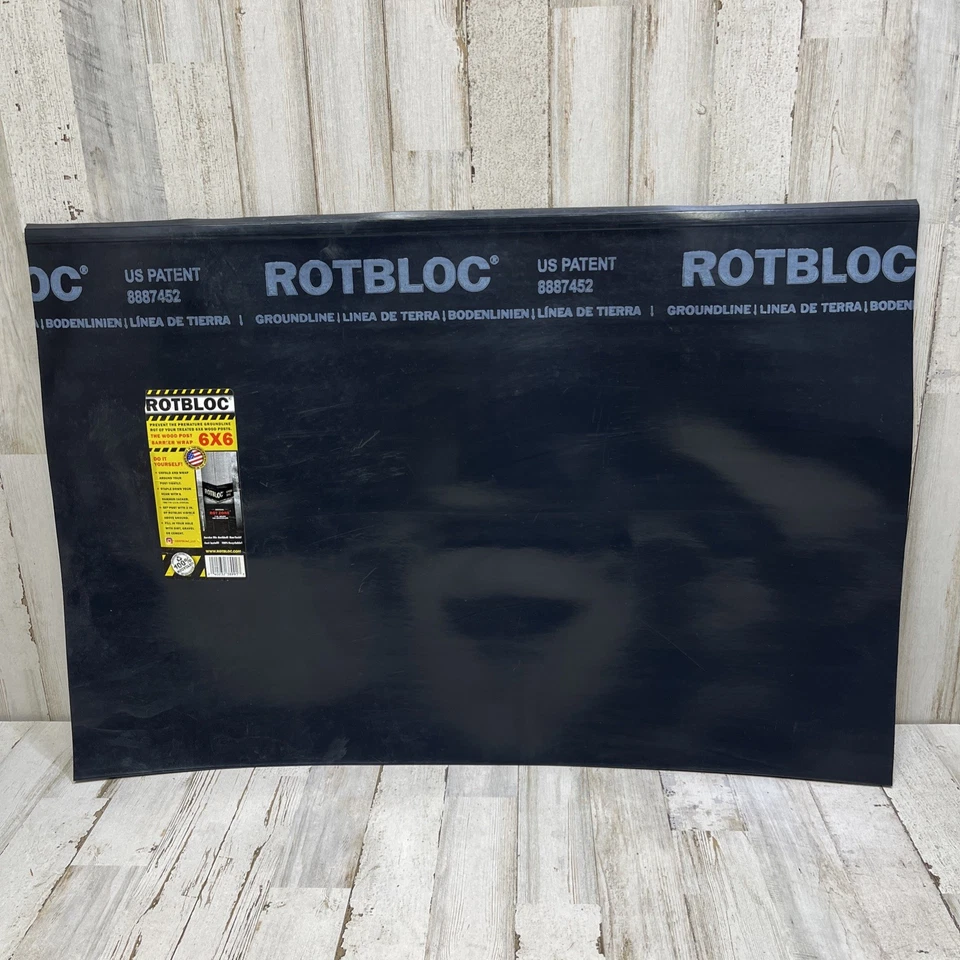 ROTBLOC 6x6 Post Wrap RB6x6PW – Protect Wood Posts from Rot & Decay