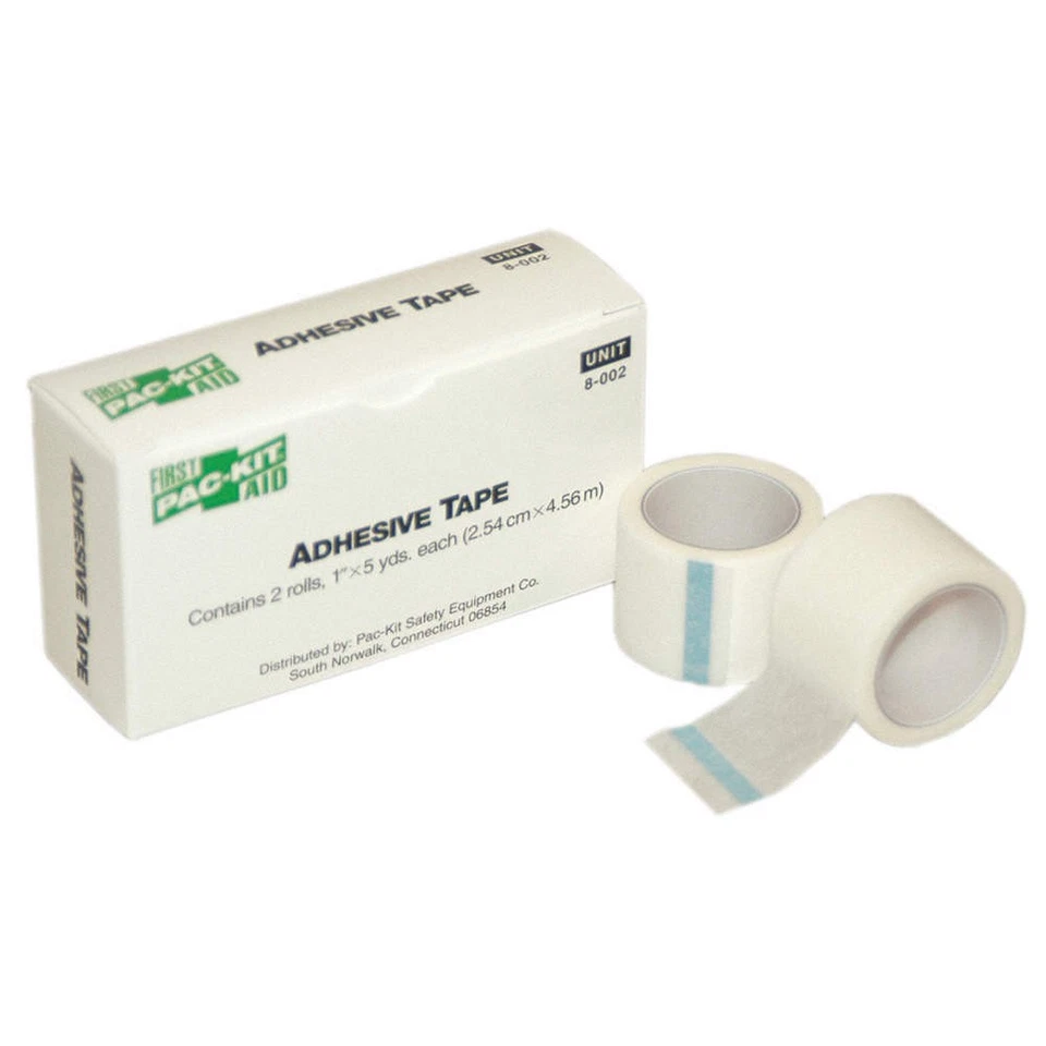 FIRST AID ONLY 8-002 Tape,White,1 In. W,5 ft. L,PK2 PK 10 - Image 1 of 1