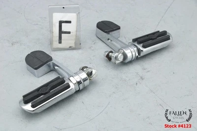 2000 Harley Softail KURYAKYN Front Foot Peg + Heel Stirrup Set CHROME #4123 - Image 1 of 4
