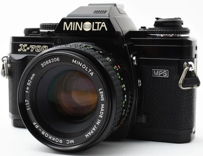 [ MINT Seller Pays US Import Fees ] Minolta New X-700 Film Camera 50mm Lens Kit - Image 1 of 4