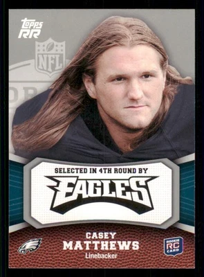 2011 Topps Rising Rookies #189 Casey Matthews RC - Image 1 of 2