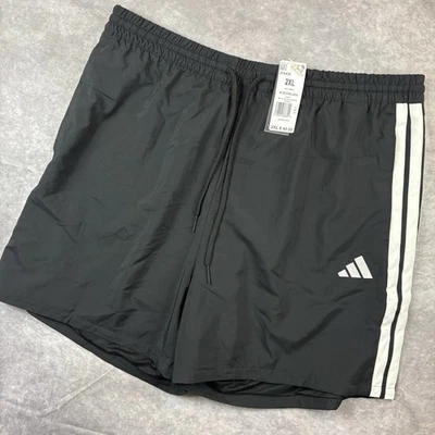 Adidas Pantalones Cortos Para Hombre 2XL Negro Chelsea 7” tiro Medio Rendimiento Entrenamiento NUEVO Foto 1 de 4