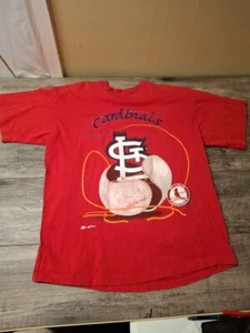 St. Louis Cardinals Team Rated T-Shirt Herren Large Vintage Einzelnaht - Bild 1 von 14