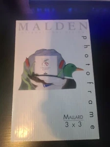 Mallard Duck Hand Painted 3x3 Photo Frame (Malden International Designs) - Picture 1 of 3