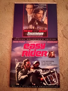 EASY RIDER & SHAKEDOWN rare Laserdiscs dramas ๐๏ธ motorcycle & ๐ฎโ cop movies ! - Picture 1 of 8