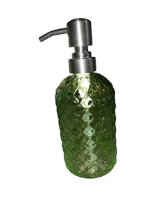 Glass Soap Dispenser with Pump, Red 16 Oz Dish Soap Dispenser for Green - Picture 1 of 3