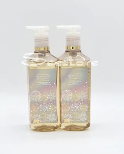 Bath & Body Works Snowflakes & Cashmere Cleansing Gel Hand Soap 8 fl oz Set of 2 - Picture 1 of 3