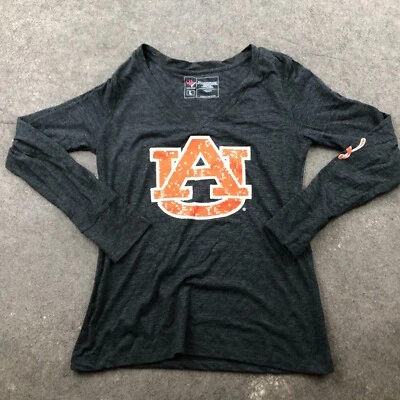 Camisa Tigres Castaño Rojizo Niñas Grande Gris Manga Larga Adornada Deletrear Juniors Foto 1 de 4